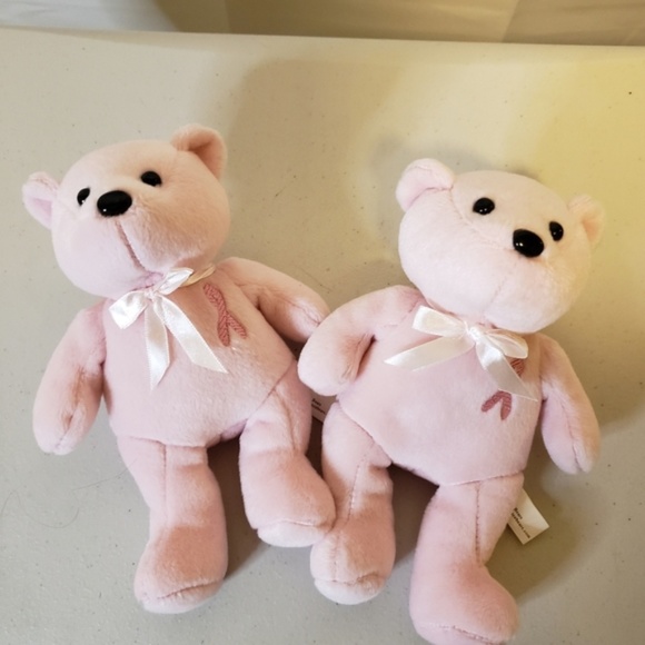 Bundle of Two Breast Cancer‎ Bears - Picture 1 of 7